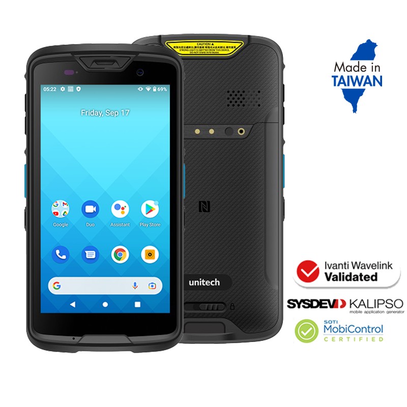 Terminal mobil Unitech EA520, Android, ecran 5", 4G LTE